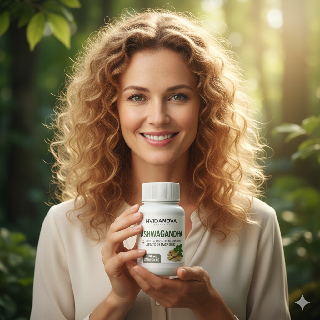 Ashwagandha + Magnesio 1000mg 60 Capsulas 🍃😀