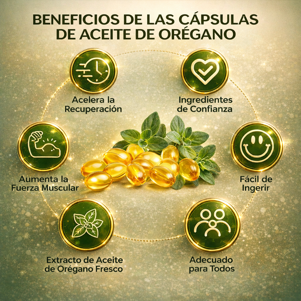Aceite De Orégano 6000 Mg 60 capsulas💚🌿