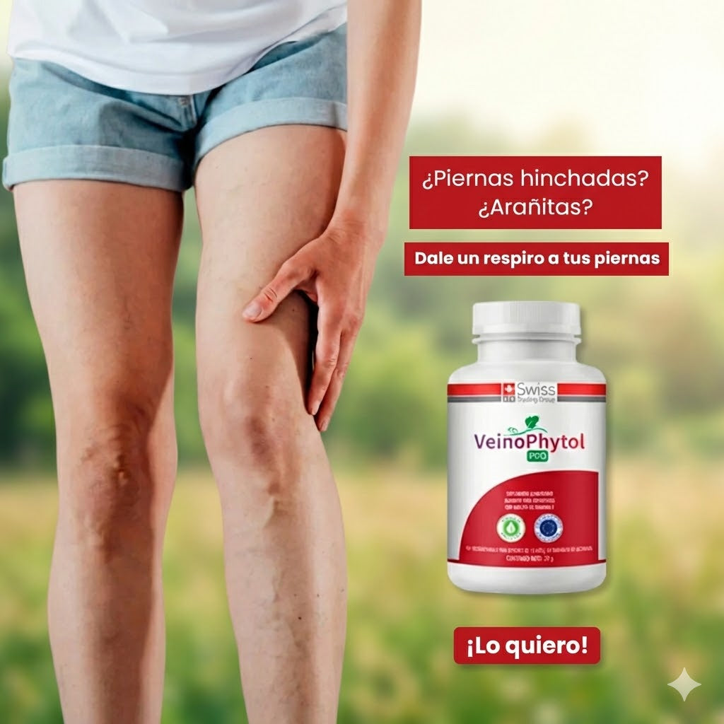 Veinophytol Pro Suplemento Para Várices 2000 Mg 30 Capsulas🦵🕸️