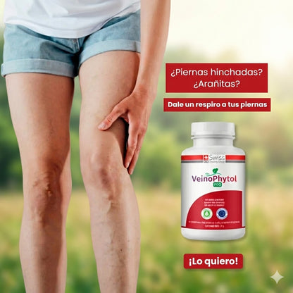 Veinophytol Pro Suplemento Para Várices 2000 Mg 30 Capsulas🦵🕸️
