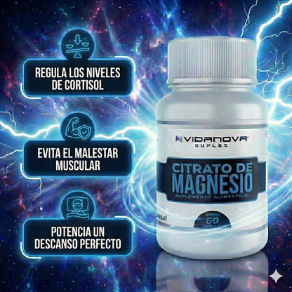 Citrato De Magnesio 400mg 60 Capsulas ⚡🌀