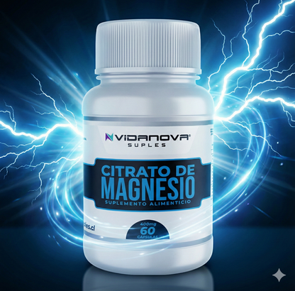Citrato De Magnesio 400mg 60 Capsulas ⚡🌀