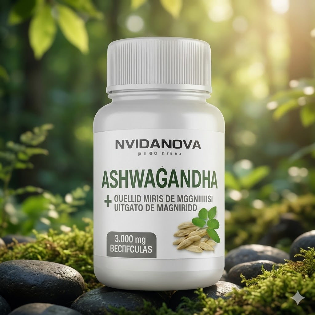 Ashwagandha + Magnesio 1000mg 60 Capsulas 🍃😀