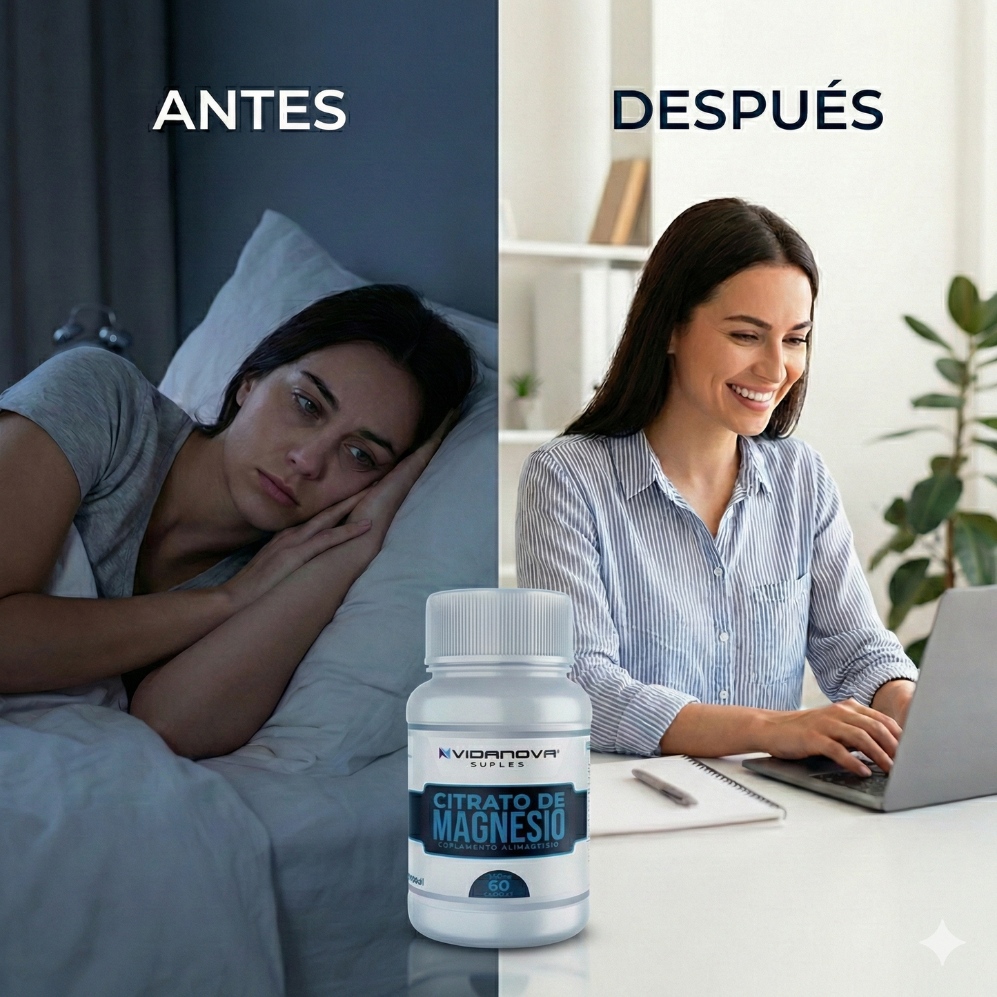 Citrato De Magnesio 400mg 60 Capsulas ⚡🌀