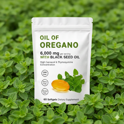 Aceite De Orégano 6000 Mg 60 capsulas💚🌿